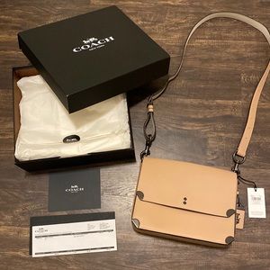 Coach 38660 Leather Cooper Shoulder Crossbody Bag